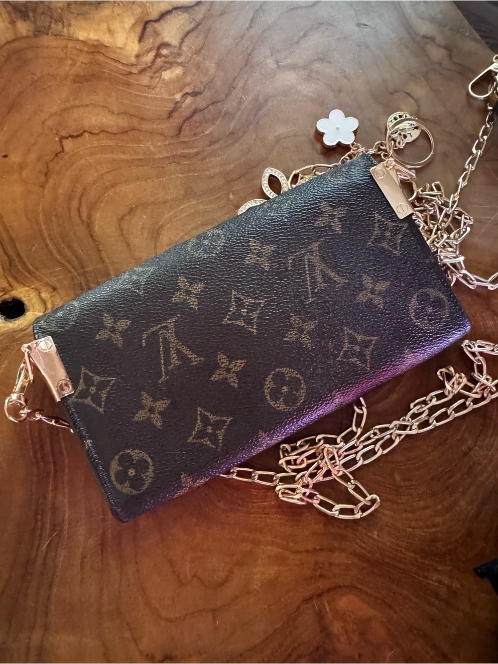 Just in 🔥 Louis Vuitton Sarah wallet vintage converted Crossbody - Picture 5 of 16